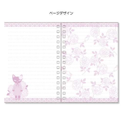 Minu A6 ring notebook (rose)
