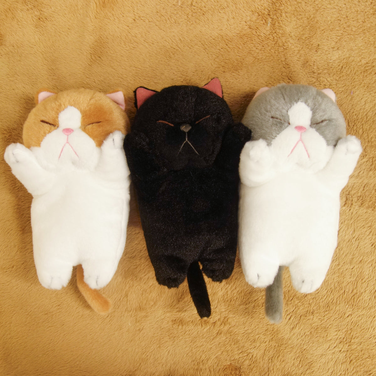 猫ぬいぐるみごめん寝ぼうみたいなねこ