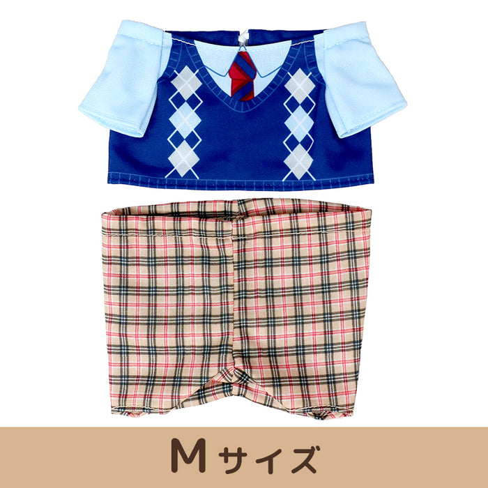 Plush costumer (uniform blue) [M/S size]