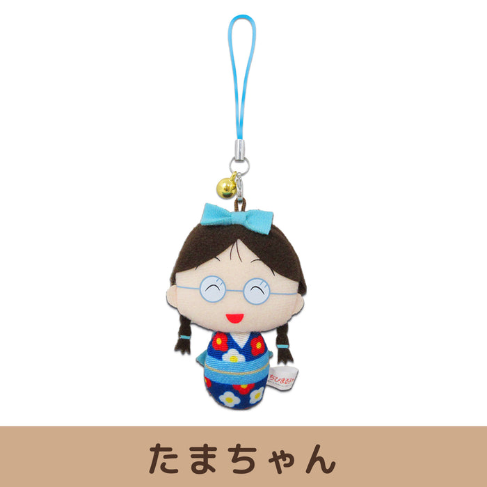 Chibi Maruko-chan Marukokeshi mascot with bell [3 types in total]