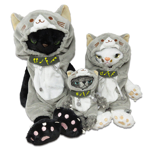 Plush costumer (gray cat) [M/S size]