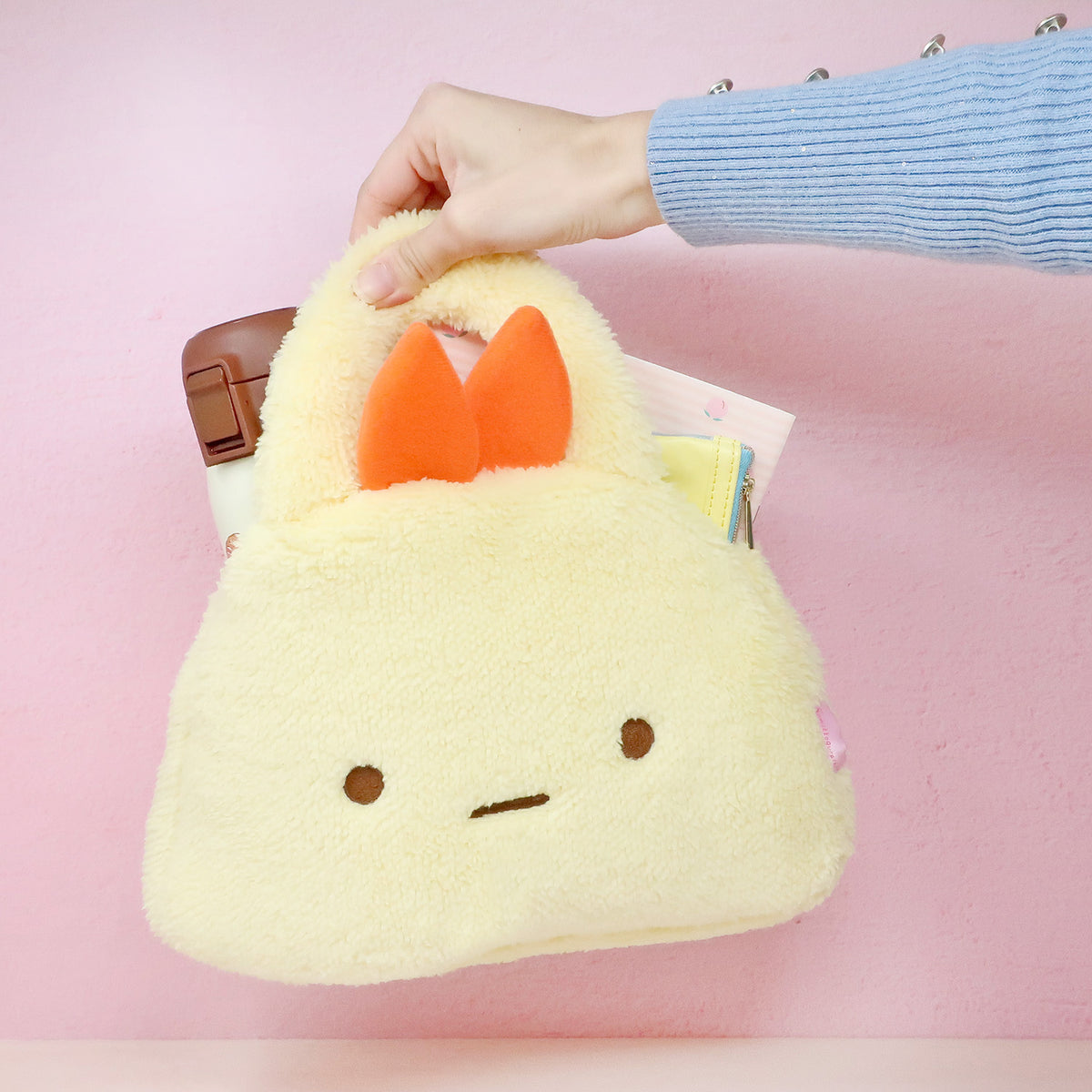 すみっコぐらし モフモフトートバッグ [えびてんのしっぽ・えびふらいのしっぽ]【全2種】 ≪1/16(金)発売予定≫