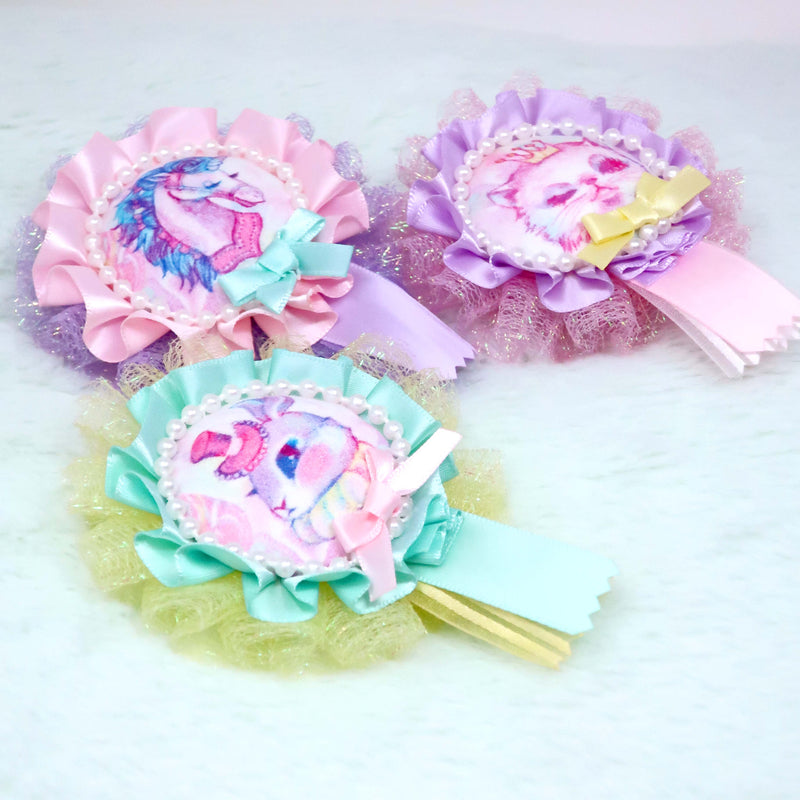 ECONECO Animal Parade Rosette Brooch [3 types in total]