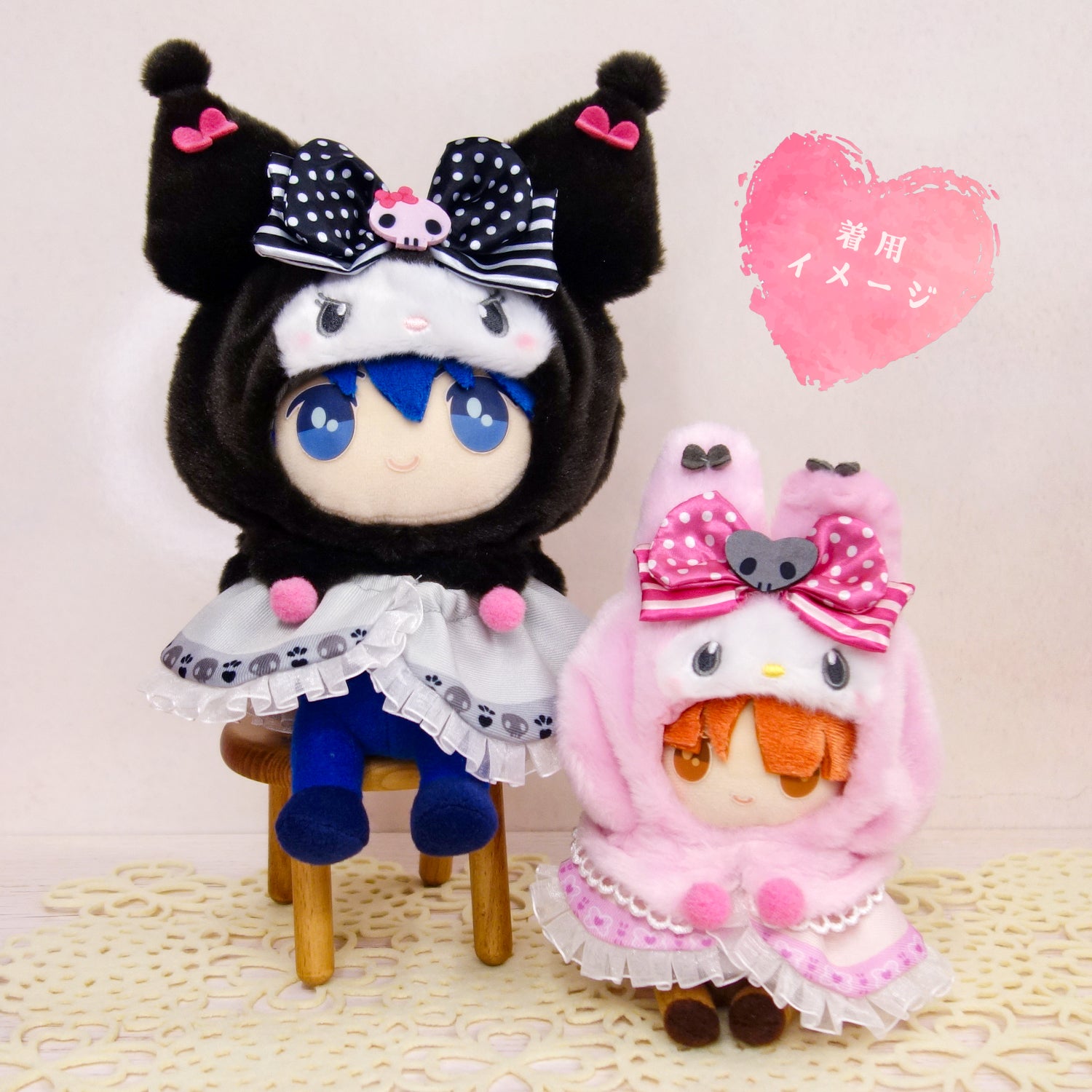 M♡M Sぬいぐるみ、SSぬいぐるみ用コスチューム プラッシュコスチューマー クロミ20周年 【M/Sサイズ】 – nipopo