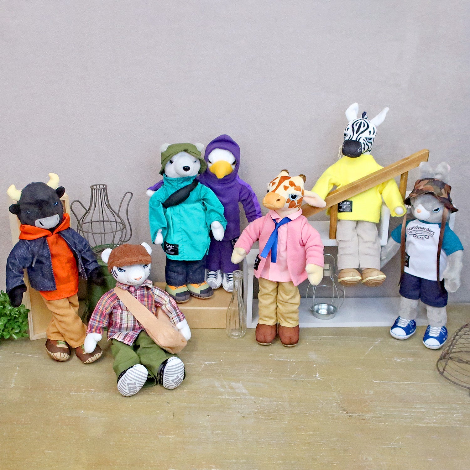 Animal Pre School マスコット 7体セット Animal Pre School マスコット 7体セット