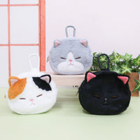 ぼうみたいなねこ カラビナ付きミニポーチ　【全3種】