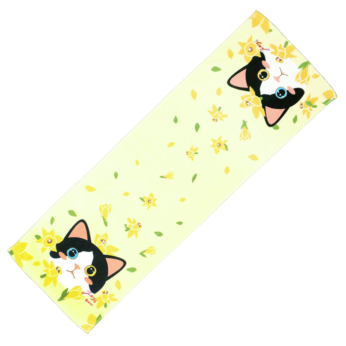 choo choo cat long towel
