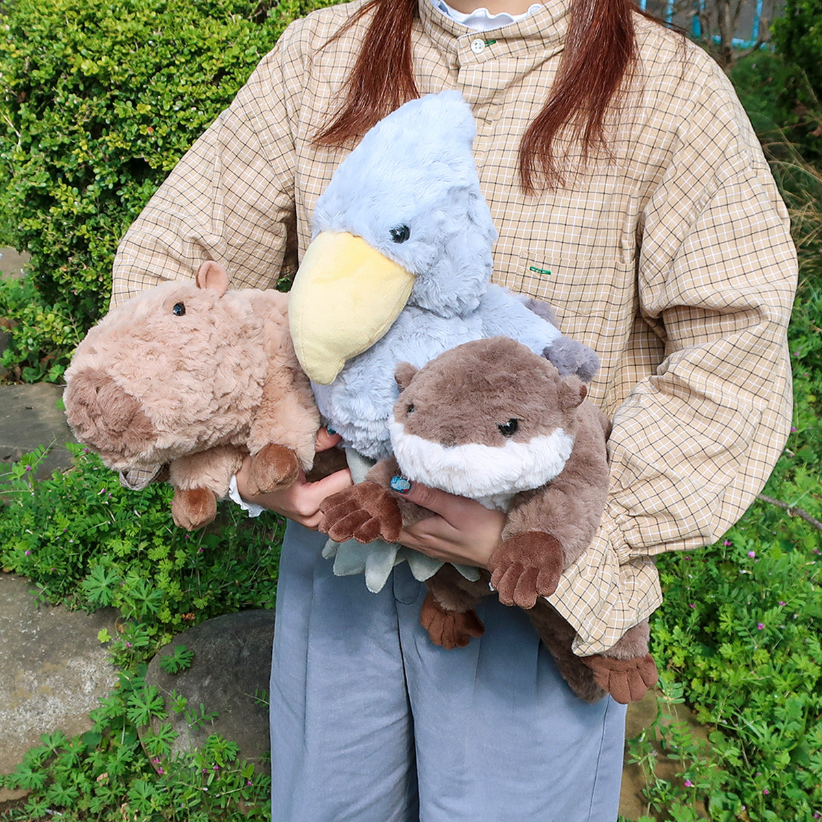 もっぷす,MOPS,どうぶつ,ぬいぐるみ,カピバラ,コツメカワウソ,ハシビロコウ