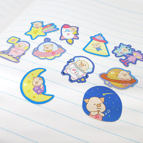 まじめにヤバシティ 本気れんぼ　アクリルチャーム　フレークシール　トントン　④ ぷーとん フレークシール【全3種】 – nipopo